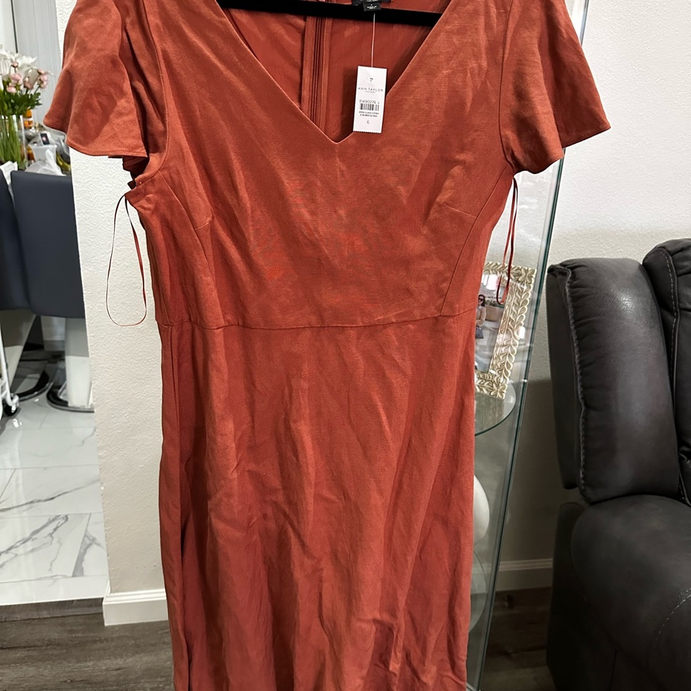 Ann Taylor dress size 6 color light brown